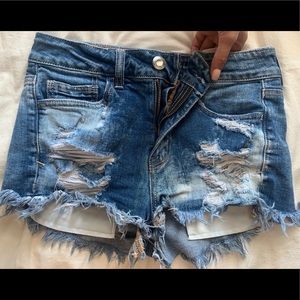 Size 4 American Eagle high rise jean shorts